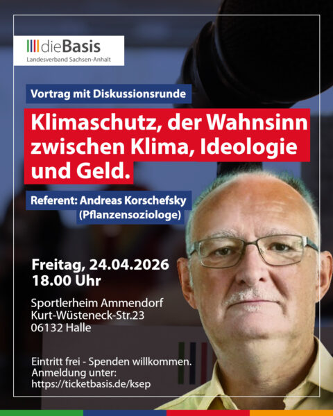 Veranstaltung Klimaschutz, Ideologie und Geld
